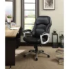 Back N Motion Health & Wellness Executive Chair Black Leather - Serta