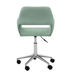 Modern Linen Style Fabric Office Swivel Chair With Wheels Mint/Chrome - Teamson Home 13 Modern Linen Style Fabric Office Swivel Chair With Wheels Mint/Chrome - Teamson Home -WorkHaven Sales Shop GUEST 589c4f19 1f89 4aae b415 209c26894a9e