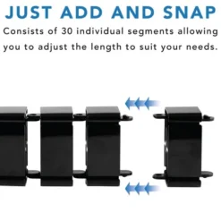 Mount-It! Cable Management Spine & Desk Cord Organizer | Keeps Power & AV Cords Safe And Organized | 50 In. Long Modular Wire Management Tray | Black -WorkHaven Sales Shop GUEST 58f006ee 547b 48a5 ab1a 193599007c67