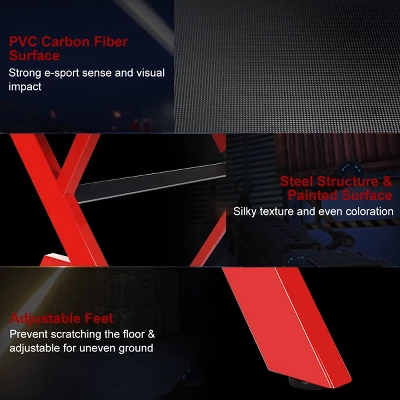 Costway Gaming Desk Computer Desk W/Controller Headphone Storage Mouse Pad & Cup Holder 6 Costway Gaming Desk Computer Desk W/Controller Headphone Storage Mouse Pad & Cup Holder - Image 6