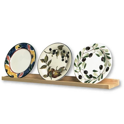 31" Decorative Shelf Wall Mounted With Front Edge Unfinished Wood - Inplace 2 31" Decorative Shelf Wall Mounted With Front Edge Unfinished Wood - Inplace - Image 2