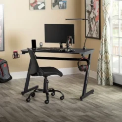 Gear PC Gaming Desk With Built-in Charging Station Black - SD Gaming 36 Gear PC Gaming Desk With Built-in Charging Station Black - SD Gaming -WorkHaven Sales Shop GUEST 59e9dc37 c47a 4559 803f dc614f18aa31