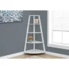 60" Bookcase Corner Accent Etagere White - EveryRoom