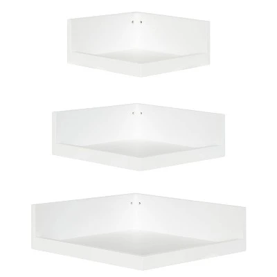 3pc Levie Corner Shelf Set - Kate & Laurel All Things Decor 6 3pc Levie Corner Shelf Set - Kate & Laurel All Things Decor - Image 6
