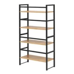 47.5" 4 Shelf Or 2 Shelf Stackable Bookshelf Graphite Black/Ashwood - Calico Designs -WorkHaven Sales Shop GUEST 5bbbe7f8 1cd1 43bd 983d 2ef363517783