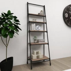 72" Metal And Wood 5 Shelf A Frame Book Stand Black - Olivia & May -WorkHaven Sales Shop GUEST 5bd790f0 03cd 455c bb38 111c8cafad7c