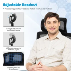 Costway Ergonomic Office Chair High-Back Mesh Chair W/Adjustable Lumbar Support 15 Costway Ergonomic Office Chair High-Back Mesh Chair W/Adjustable Lumbar Support -WorkHaven Sales Shop GUEST 5cff5ede 2fbd 417a 9f4d 46837718445d