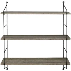 Sorbus Wall Mounted Rustic Wood Shelf With Metal Brackets (Gray) 7 Sorbus Wall Mounted Rustic Wood Shelf With Metal Brackets (Gray) -WorkHaven Sales Shop GUEST 5d516855 1ba1 4193 bdd0 bd30c6015764