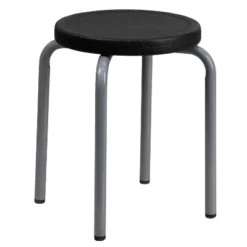 Emma And Oliver Stackable Stool With Silver Powder Coated Frame -WorkHaven Sales Shop GUEST 5e04ef43 cfcb 4790 a9ce 4eb042bdbde3