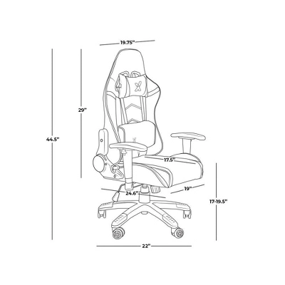 Junior PC Gaming Chair - X Rocker 5 Junior PC Gaming Chair - X Rocker - Image 5