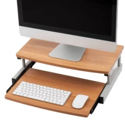 Mind Reader 2 Tier Monitor Stand/Riser With Sliding Drawer For Keyboard Brown -WorkHaven Sales Shop GUEST 5f585ead 7da3 4c3e 8b7d 47a015e47ab0
