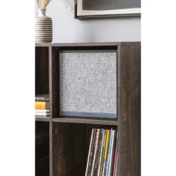 33" Jacobsen Record Storage Cube Bookcase With Speaker Brown Ash/Black - Crosley 7 33" Jacobsen Record Storage Cube Bookcase With Speaker Brown Ash/Black - Crosley -WorkHaven Sales Shop GUEST 5f7aa268 4651 41de 9dc4 e4d46785c75d