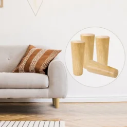 Unique Bargains Wood Furniture Legs Round Solid With Mounting Plate Replacement Feets Set Of 4 -WorkHaven Sales Shop GUEST 5fb36242 6870 48a2 9e05 0eff3fbf7915