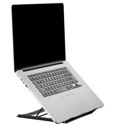 Monoprice Adjustable Folding Laptop Stand - Steel Ideal For Work, Home, Office Laptops - Workstream Collection 2 Monoprice Adjustable Folding Laptop Stand - Steel Ideal For Work, Home, Office Laptops - Workstream Collection - Image 2