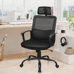 Costway Mesh Office Chair High Back Ergonomic Swivel Chair W/ Lumbar Support & Headrest -WorkHaven Sales Shop GUEST 607a86f9 5593 4066 9be8 ef22b867022a