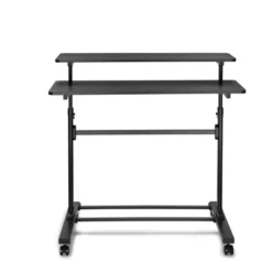 Tranzendesk Dual Level Standing Desk – 40" Mobile Height Adjustable Workstation – Black – Stand Steady -WorkHaven Sales Shop GUEST 610a005e 20d4 4dfd 8dbf e4860c337f88