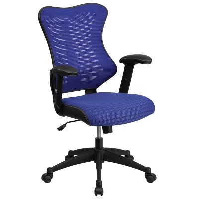 Flash Furniture High Back Designer Mesh Executive Swivel Ergonomic Office Chair With Adjustable Arms 14 Flash Furniture High Back Designer Mesh Executive Swivel Ergonomic Office Chair With Adjustable Arms - Image 14