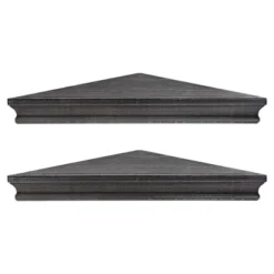 8" X 16" Set Of 2 Rustic Wood Floating Corner Shelves - Crystal Art Gallery -WorkHaven Sales Shop GUEST 6240bad0 f2ba 4f02 b641 eda0652f26db