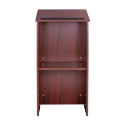 Full Floor Lectern Lecture Podium Mahogany - Hampden Furnishings