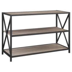 25.62" X Frame Metal And Wood Media Bookshelf - Saracina Home 17 25.62" X Frame Metal And Wood Media Bookshelf - Saracina Home -WorkHaven Sales Shop GUEST 63ec1c95 8e84 4e5c 8fc5 0c2cf5cb4aa4