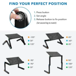 Mount-It! Adjustable Laptop Stand | Portable Standing Desk | Large Size Aluminum Bed Lap Tray Lightweight And Multi-Functional For Work, School & Home 13 Mount-It! Adjustable Laptop Stand | Portable Standing Desk | Large Size Aluminum Bed Lap Tray Lightweight And Multi-Functional For Work, School & Home -WorkHaven Sales Shop GUEST 6437d19d 2ae5 4fc1 8f55 8aa917e8af18