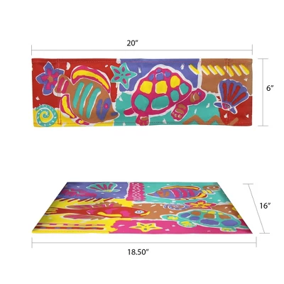 Director's Chair Replacement Canvas Passion Fish - Flora Home 2 Director's Chair Replacement Canvas Passion Fish - Flora Home - Image 2