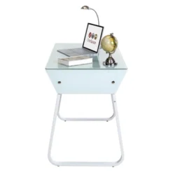 Ultramodern Glass Computer Desk With Drawers Steel Frame White - OneSpace 11 Ultramodern Glass Computer Desk With Drawers Steel Frame White - OneSpace -WorkHaven Sales Shop GUEST 64a1df19 4bce 45b9 8d40 87496d9c505c