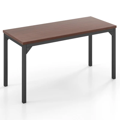Costway Set Of 4 55" Conference Table Office Computer Study Desk Metal Base Meeting Room 4 Costway Set Of 4 55" Conference Table Office Computer Study Desk Metal Base Meeting Room - Image 4