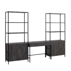 3pc Jacobsen Desk And Large Etagere Set Brown Ash - Crosley 19 3pc Jacobsen Desk And Large Etagere Set Brown Ash - Crosley -WorkHaven Sales Shop GUEST 659a206c 59f1 4b7d 830d f5265fa406f2