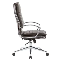 High Back Manager's Faux Leather Chair With Chrome Base - OSP Designs -WorkHaven Sales Shop GUEST 65a2bff5 1e1a 4e17 81a9 5db7873d8461