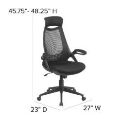 Emma And Oliver High Back Black Mesh Executive Swivel Office Chair With Flip-Up Arms -WorkHaven Sales Shop GUEST 661d1d53 8a2a 4299 b9e9 f04b63999feb