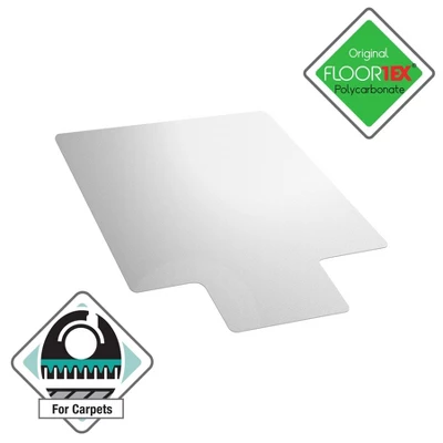 Polycarbonate Chair Mat For Carpets Lipped Clear - Floortex 10 Polycarbonate Chair Mat For Carpets Lipped Clear - Floortex - Image 10