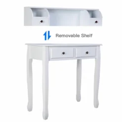 Costway Home Office Computer Desk Writing Desk With 4 Drawer White -WorkHaven Sales Shop GUEST 66b76b4f 69be 4e28 a5da 293a2e0ee558