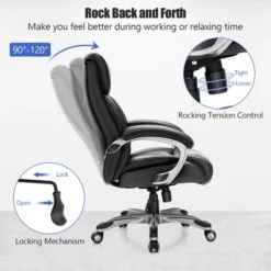 Costway 400LBS Big & Tall High Back Adjustable Swivel Leather Office Chair -WorkHaven Sales Shop GUEST 66c9a778 a9eb 4488 93f6 c85e51ea11ce