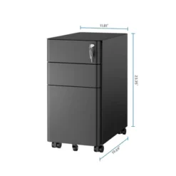 Mount-It! Mobile File Pedestal Cabinet With 3 Drawers & Lock | Slim Design Under Desk Storage & Organizer For Files, Folders & Office Supplies | Black 15 Mount-It! Mobile File Pedestal Cabinet With 3 Drawers & Lock | Slim Design Under Desk Storage & Organizer For Files, Folders & Office Supplies | Black -WorkHaven Sales Shop GUEST 67a11eb9 6478 4e07 a80f 76fcc53066db