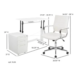 Emma And Oliver Work From Home Kit-Adjustable Desk, LeatherSoft Office Chair, Filing Cabinet 13 Emma And Oliver Work From Home Kit-Adjustable Desk, LeatherSoft Office Chair, Filing Cabinet -WorkHaven Sales Shop GUEST 68d54135 c246 4095 b576 72ab85c4a559