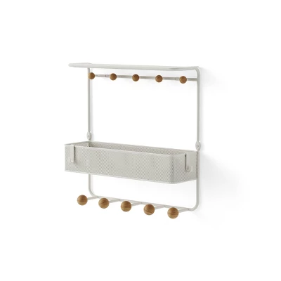 Umbra Antique Shelf With Hooks 1 Umbra Antique Shelf With Hooks