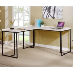 Branar L Shape Computer Desk With USB Port - HOMES: Inside + Out
