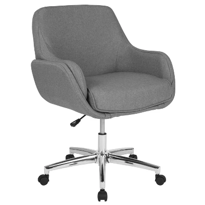 Flash Furniture Rochelle Home And Office Upholstered Mid-Back Molded Frame Office Chair 11 Flash Furniture Rochelle Home And Office Upholstered Mid-Back Molded Frame Office Chair - Image 11