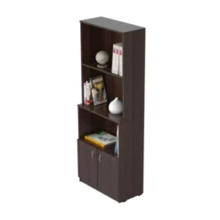 63" Bookcase Espresso - Inval -WorkHaven Sales Shop GUEST 6a4b2992 0ce5 44f8 8704 5a11bbc67e6c