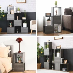 Costway Bookshelf Free Combination Bookcase Storage Organizer Display Shelf Gray 13 Costway Bookshelf Free Combination Bookcase Storage Organizer Display Shelf Gray -WorkHaven Sales Shop GUEST 6b096e8d a631 4e4e b3ae 9d183b56a16f