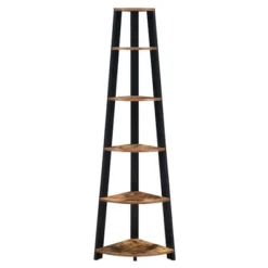 71" Newport 5 Tier Corner Bookshelf - Breighton Home 18 71" Newport 5 Tier Corner Bookshelf - Breighton Home -WorkHaven Sales Shop GUEST 6b32e649 91f1 45b6 b824 905fbc61af9d
