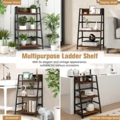 Costway 3-Tier Ladder Bookshelf Industrial Storage Rack Bookcase Plant Display Shelf 15 Costway 3-Tier Ladder Bookshelf Industrial Storage Rack Bookcase Plant Display Shelf -WorkHaven Sales Shop GUEST 6bf0622d b46c 4dc0 94d1 ed14fd42d70c