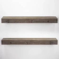 8" X 36" Large Rustic Wood Floating Wall Shelf Gray - American Art Decor -WorkHaven Sales Shop GUEST 6c14989e 65f8 4a5d acd5 bcd759f2a97d