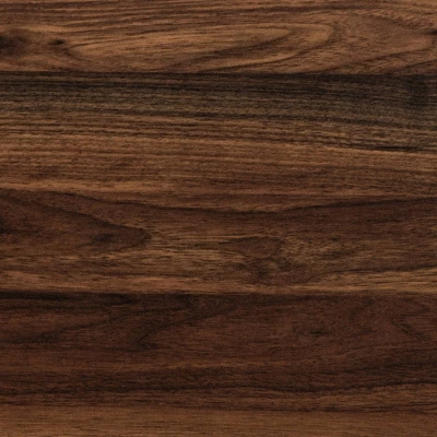 Fariat Walnut Wood And Metal Display Shelf With Desk Brown/Black - Baxton Studio 4 Fariat Walnut Wood And Metal Display Shelf With Desk Brown/Black - Baxton Studio - Image 4