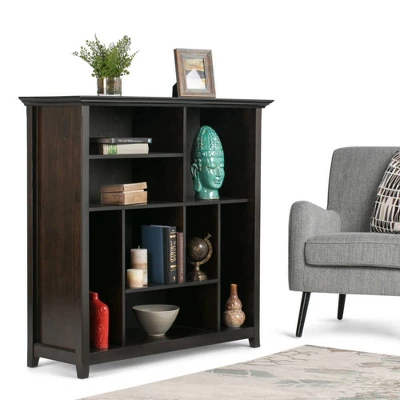 44" Halifax Multi Cube Bookcase And Storage Unit Hickory Brown - WyndenHall 1 44" Halifax Multi Cube Bookcase And Storage Unit Hickory Brown - WyndenHall