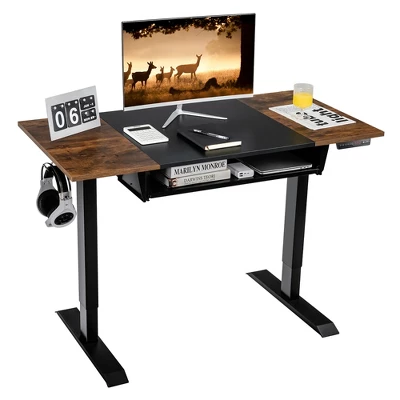 Costway 48'' Electric Sit To Stand Desk Adjustable Workstation W/ Keyboard Tray 9 Costway 48'' Electric Sit To Stand Desk Adjustable Workstation W/ Keyboard Tray - Image 9