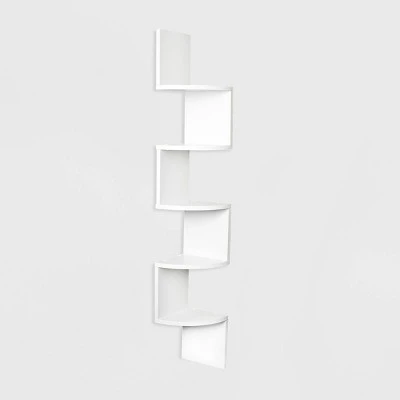 48.5" X 7.7" Zigzag Corner Shelf - Danya B. 4 48.5" X 7.7" Zigzag Corner Shelf - Danya B. - Image 4