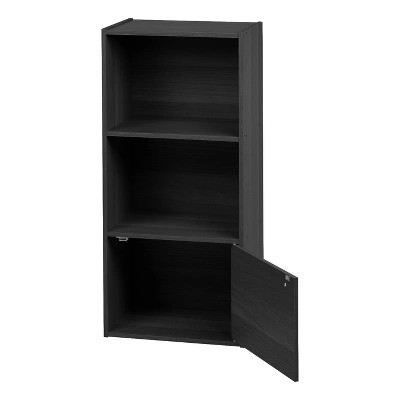 IRIS USA 3 Tier Open Cubby Storage Shelf With Door 1 IRIS USA 3 Tier Open Cubby Storage Shelf With Door