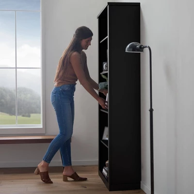 72" Elaine 5 Shelf Standard Bookcase - Brookside Home 10 72" Elaine 5 Shelf Standard Bookcase - Brookside Home - Image 10